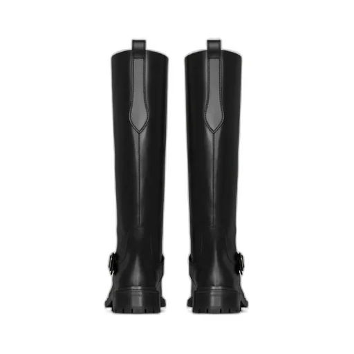 Saint Laurent Vadim Square Toe Buckled Boots