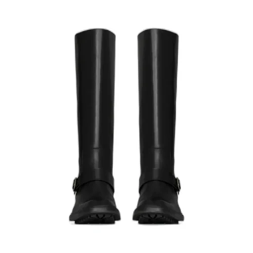 Saint Laurent Vadim Square Toe Buckled Boots