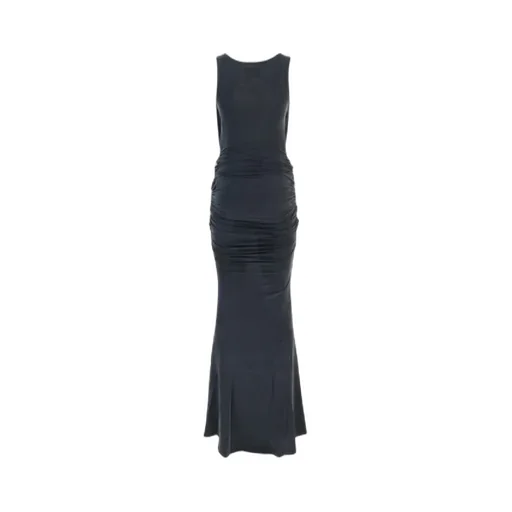 Vivienne Westwood Scoop Neck Ruched Maxi Dress