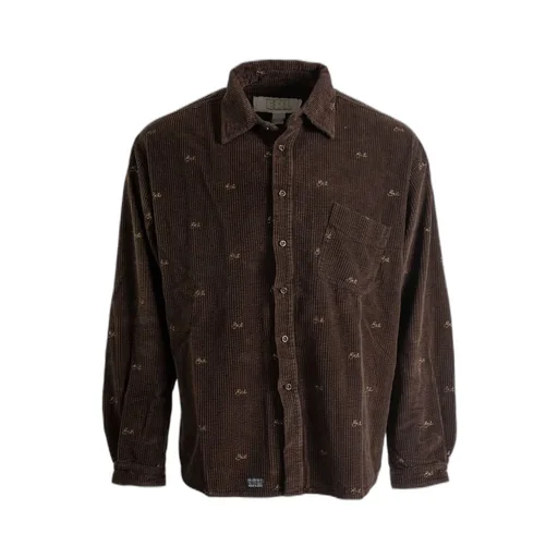 Erl Embroidered Corduroy Shirt