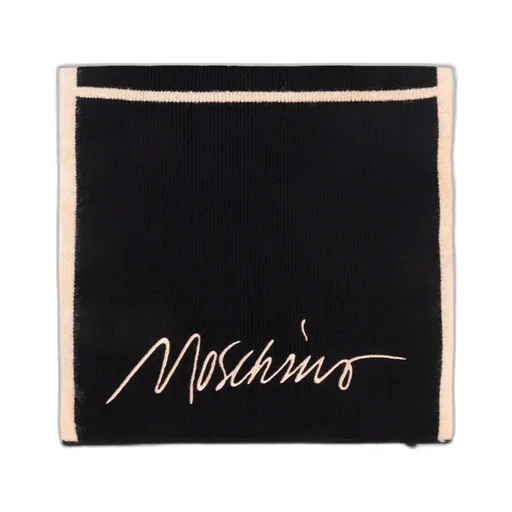 Embroidered Ribbed Scarf