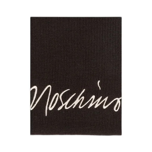 Embroidered Striped Wool-Blend Scarf