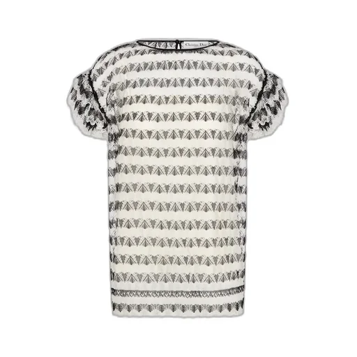 Dior MariniÈRe Short-Sleeved Sweater With Removable Collar