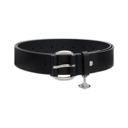 Black Wide Alex Charm Belt