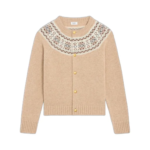 Cardigan In Triomphe Fair Isle Wool