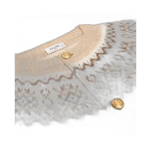 Cardigan In Triomphe Fair Isle Wool