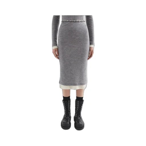 Lightweight Wool Layered Skirt
