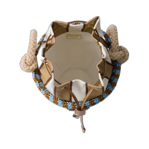 Wicker Mini Bucket Bag