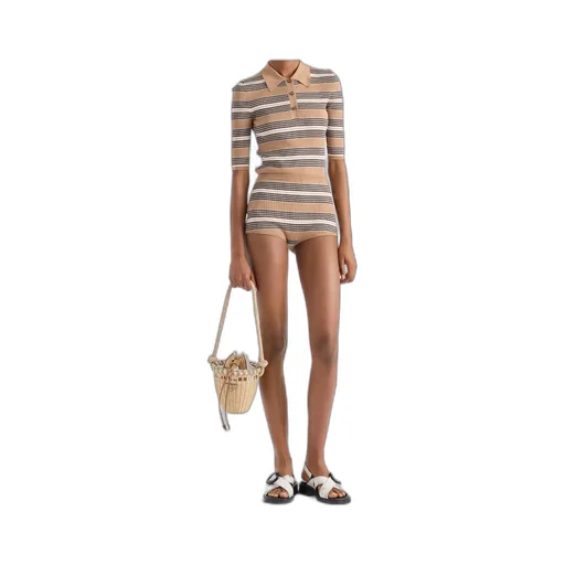 Wicker Mini Bucket Bag