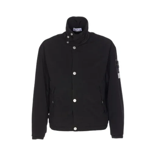 Stone Island Logo Patch Elasticated-Hem Jacket