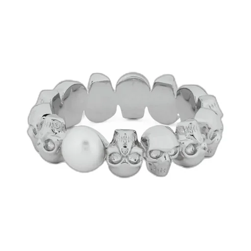 Alexander Mcqueen Skull Embellished Ring