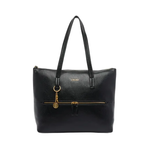 Liu Jo Logo Lettering Zipped Tote Bag