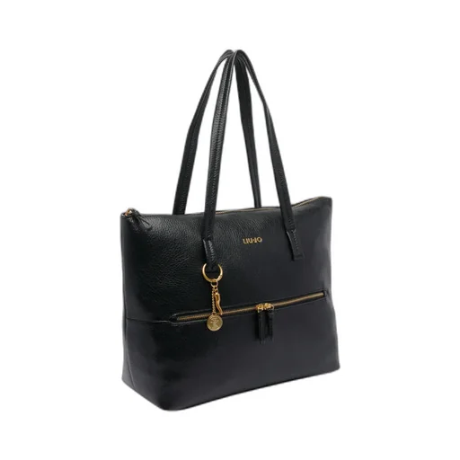 Liu Jo Logo Lettering Zipped Tote Bag