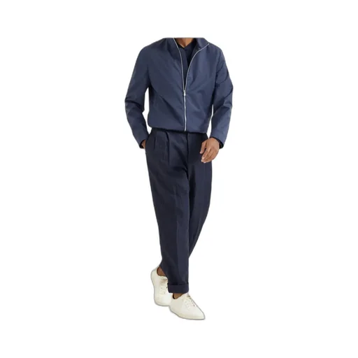 Brunello Cucinelli Long-Sleeved Crewneck Polo Shirt