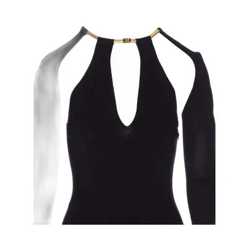 Elisabetta Franchi Cut Out Detailed Knitted Dress