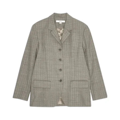 Single-Breasted Long-Sleeved Blazer
