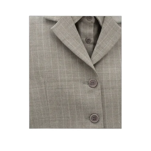 Single-Breasted Long-Sleeved Blazer
