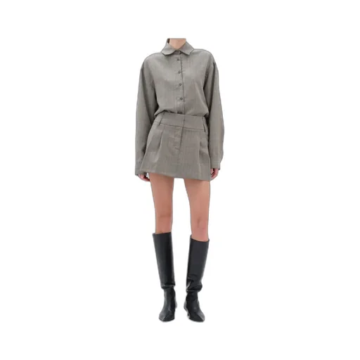 Pleated A-Line Skirt