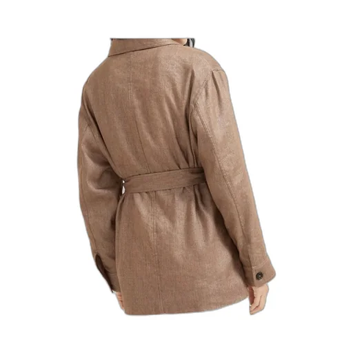 Brunello Cucinelli Long-Sleeved Belted Jacket