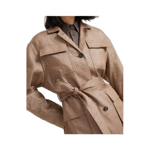 Brunello Cucinelli Long-Sleeved Belted Jacket