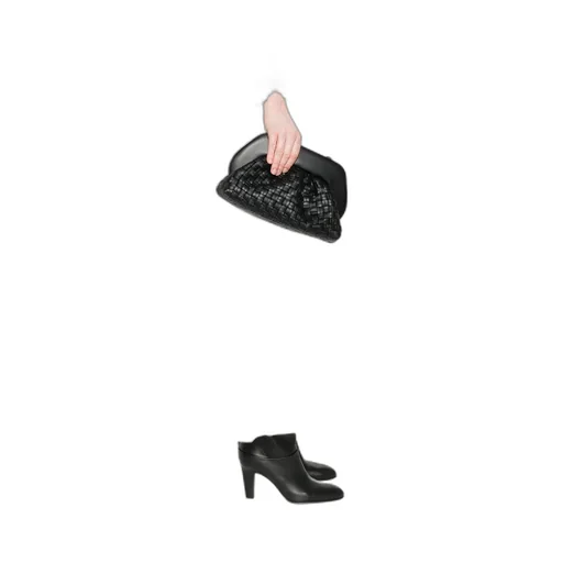 Themoirè Tia Microweaved Laminated Clutch Bag
