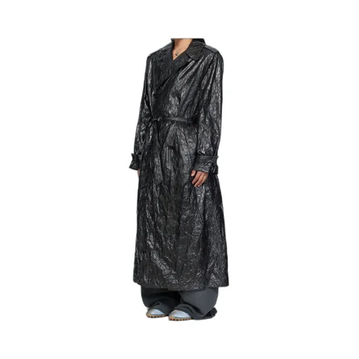 Pleated Trench Coat