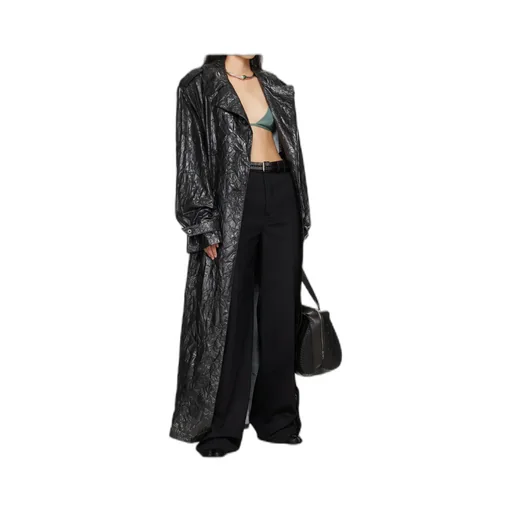 Pleated Trench Coat
