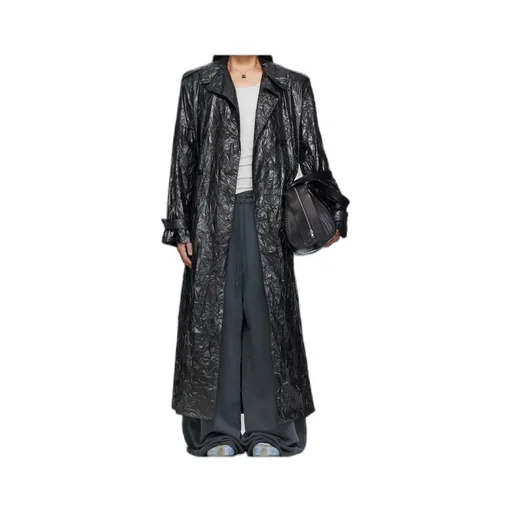 Pleated Trench Coat