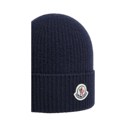 Moncler Logo Patch Knit Beanie