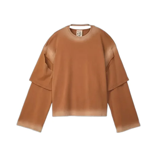 Wrap Double Gradient Color T-Shirt