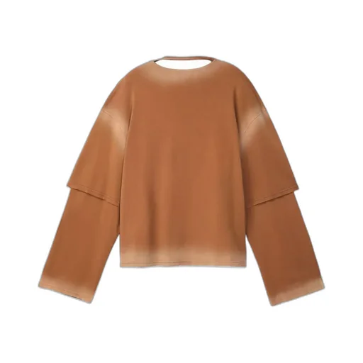 Wrap Double Gradient Color T-Shirt