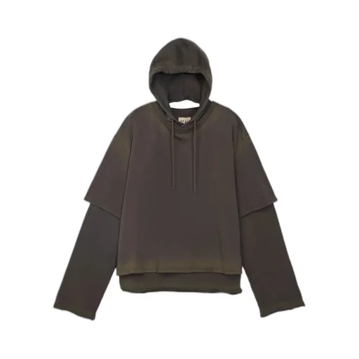 Layered Long-Sleeved Hoodie