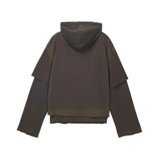 Layered Long-Sleeved Hoodie