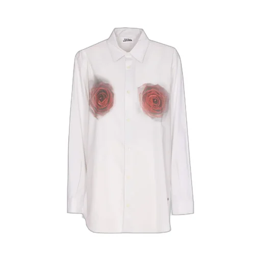Jean Paul Gaultier Rose Printed Long Sleeved Shirt