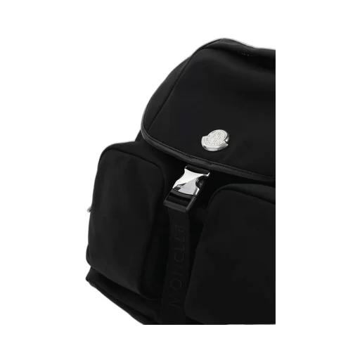 Moncler Logo Plaque Foldover Top Backpack