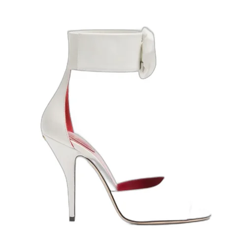 Valentino	Drip Rose Embellished Open Toe Sandals