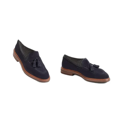 Brunello Cucinelli Tassel Detailed Almond-Toe Loafers