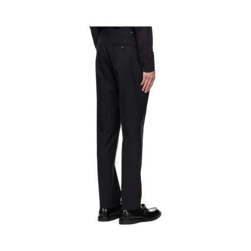 Pleated Wool Casual Pants