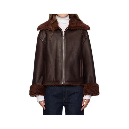 Zippered Fur Jacket