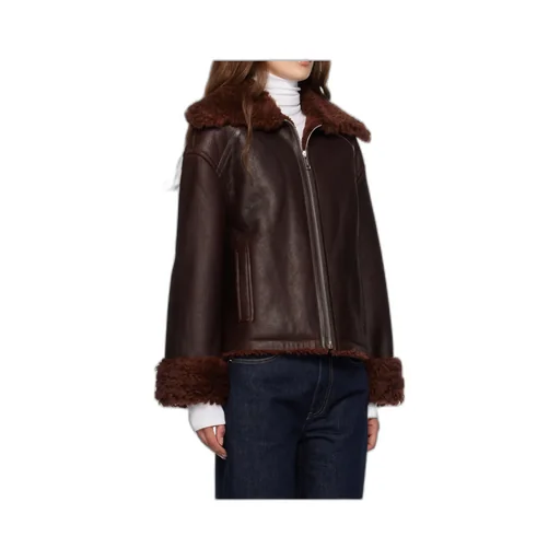 Zippered Fur Jacket
