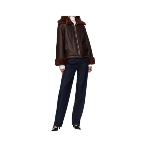 Zippered Fur Jacket