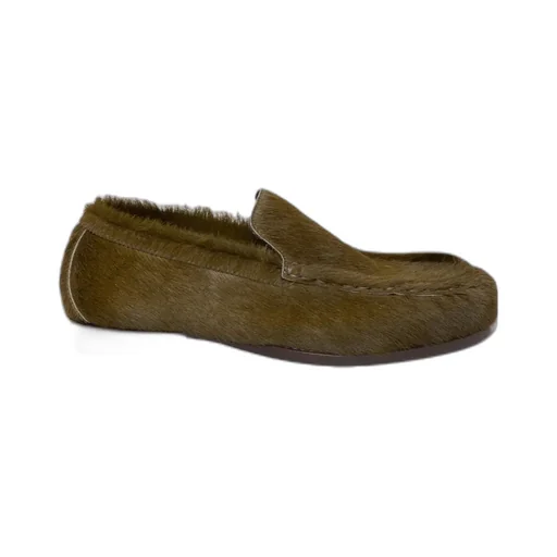 Dries Van Noten Pony Hair Slip-On Loafers