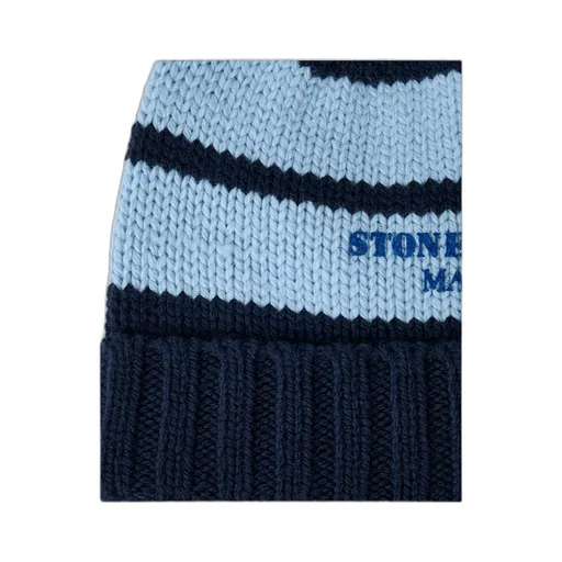 Stone Island Striped Knitted Beanie