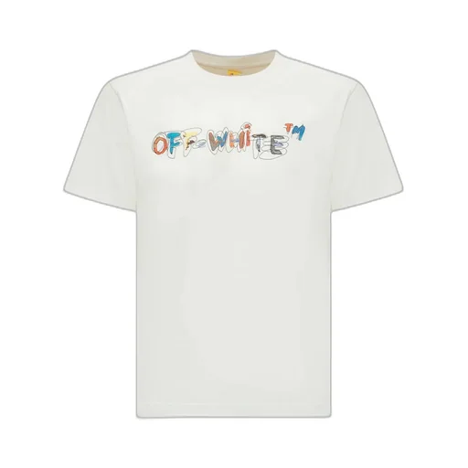 Off White Kids Logo Printed T-Shirt