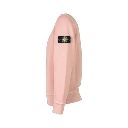 Stone Island Junior Long Sleeved Logo Patch Sweatshirt
