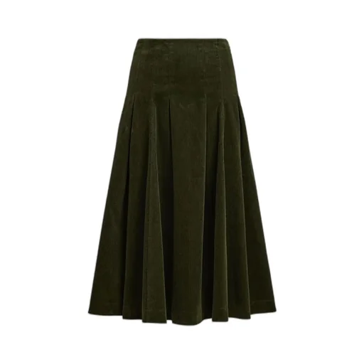 Pleated Midi Skirt