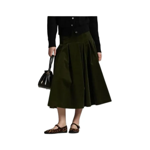 Pleated Midi Skirt