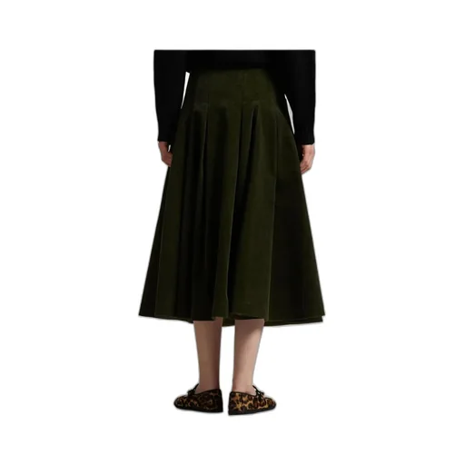 Pleated Midi Skirt