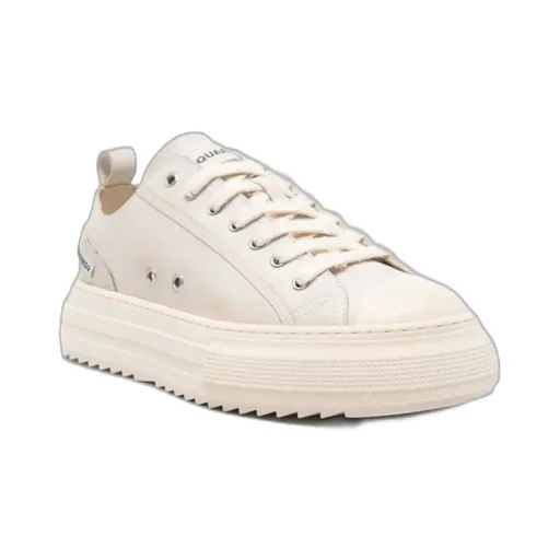 Dsquared2 Round-Toe Platform Lace-Up Sneakers