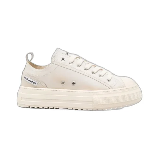 Dsquared2 Round-Toe Platform Lace-Up Sneakers